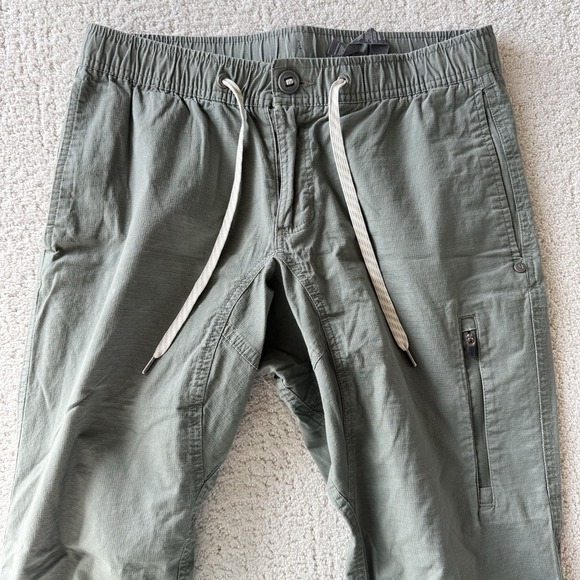 Vuori Ripstop Climber Pant Men's Small Army Green Cotton 30" Inseam $98 V412 - Picture 4 of 12